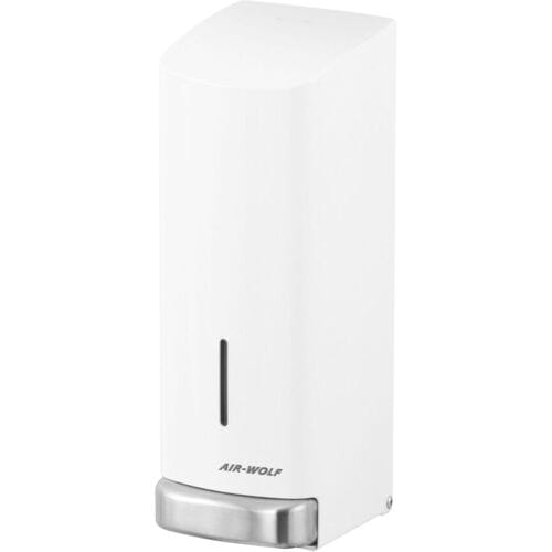 AIR-WOLF Zeep & desinfectie dispenser met drukknop - 1200ml - RVS - Wit Wit