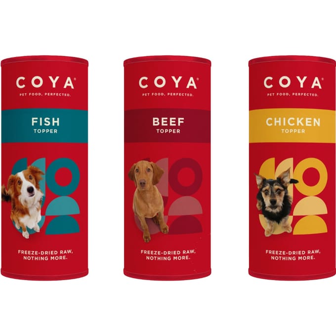 3x50g Coya Adult Dog Topper Mix Pack voedingssupplement