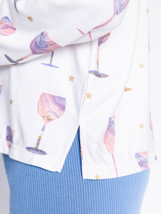 P.J. SALVAGE CO. Pyjamatop IT'S A WINEFUL LIFE
