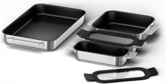 Neff Z9404FF0, Pro pannenset geschikt voor flex-inductie, 4 stuks, RVS