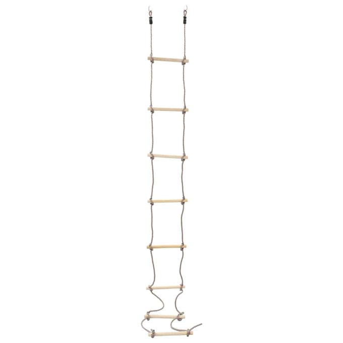 vidaXL - Touwladder - 290 - cm - hout
