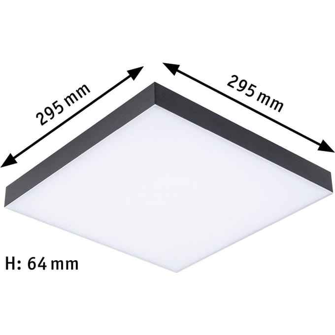 Paulmann Velora Rainbow 79907 LED-plafondlamp Warmwit Zwart