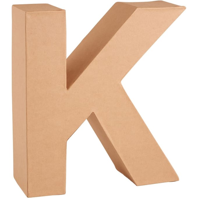 Kartonnen brief - Letter "K"