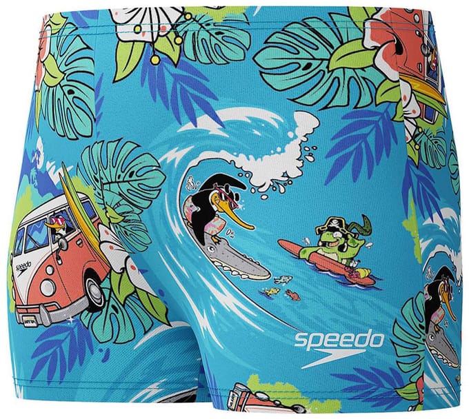 Speedo Learn To Swim Digital Allover Zwemboxer Blauw 24 Months Jongen