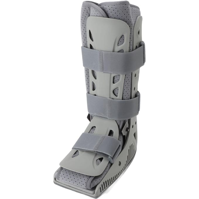 Lucht Cam Walker Laars Opblaasbare Enkel Herstel Genezing Bescherming Orthopedische Looplaars voor Post Long gray