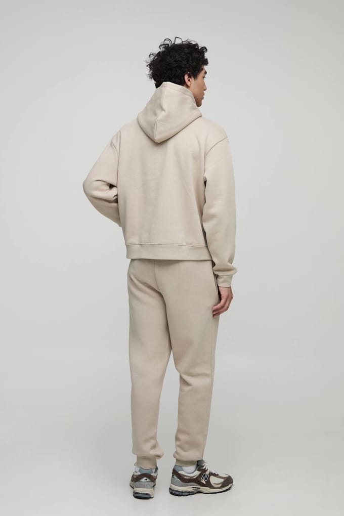 Essential Regular Fit Jogger | Stone | Size Small