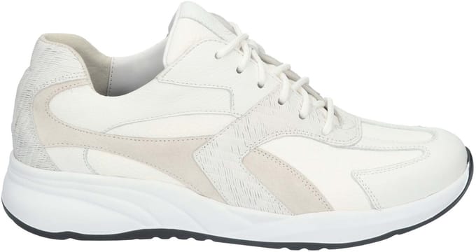 Durea - 6316 G - Lage sneakersDames sneakers - Kleur: Wit/beige - Maat: 41