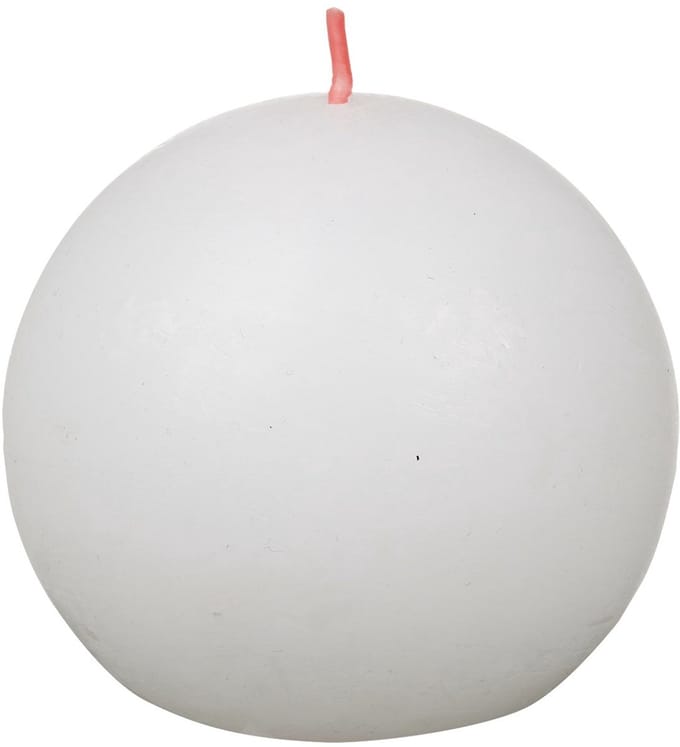 Bolsius - Rustiek bolkaars - Ø76mm - Cloudy White