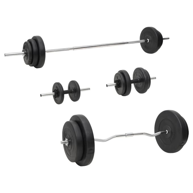 vidaXL Halterset met gewichten 90 kg