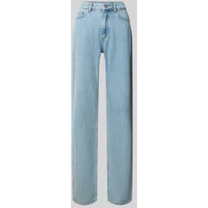 broek met rechte pijpen denim met split als detail - curated by Mary Braun