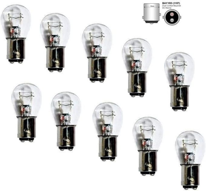 Dubbele Gloeilamp BAY15D P21W/5W 12V voor Rem- en Achterlicht