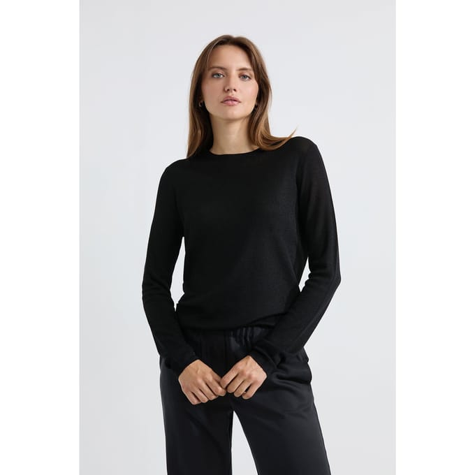 Josephine & Co Goldie Sweater Black Maat: XS | Sweaters Outlet | Dames | Zwart