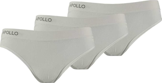 Comfort Essentials - Naadloos Ondergoed Dames - Dames Slips - 3 pack - Wit - L - Dames Ondergoed Katoen