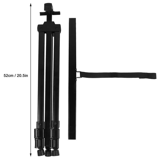 Draagbare Metalen Opvouwbare Verstelbare Schildersezel Display Steun Studio Schets Tekenbord black
