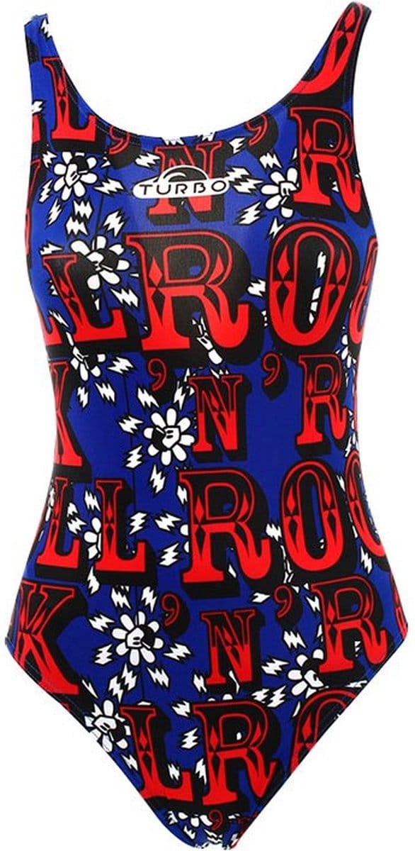 Turbo Rock Pro Resist Zwemkleding Rood,Blauw 2XL Vrouw