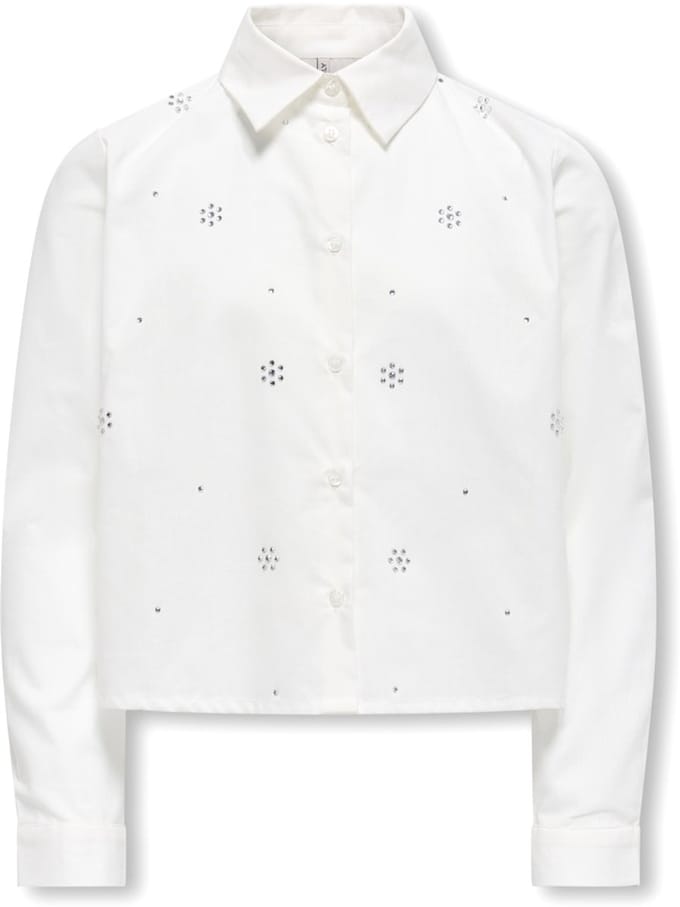 Kids ONLY winter t-shirt meisjes - wit - KogClara - oversize fit