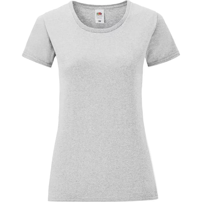 Dames-T-shirt Fruit of the Loom Iconic 150