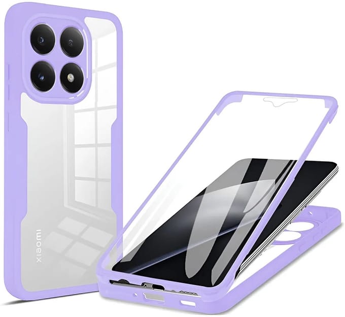 Hoesje geschikt voor Xiaomi 15T - Techsuit ColorVerse 360 Case met Screenprotector - Paars