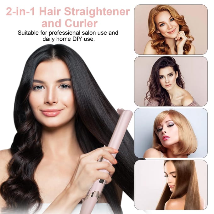 Stijltang en krultang Verstelbare temperatuur Draagbare stijltang Curling-stylingtool EU Plug