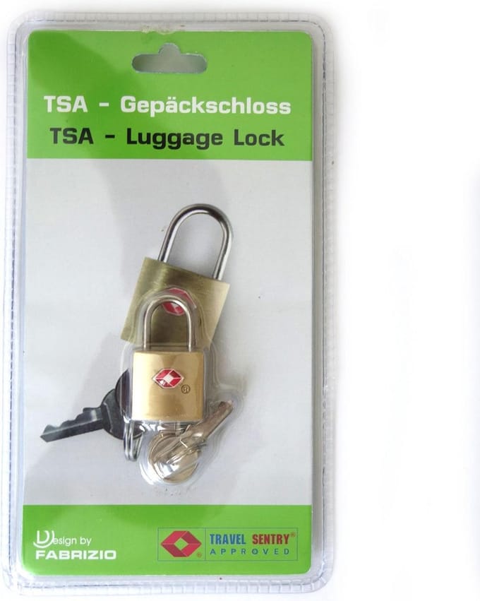 Fabrizio Bagageslot Tsa Luggage Lock Goud/zilver 4 Cm