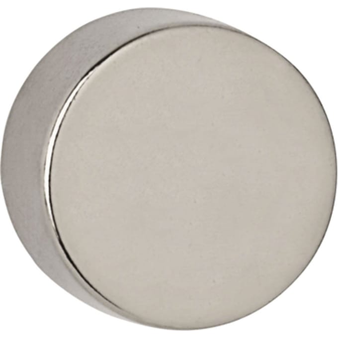 MAUL Magneet Neodymium - rond - zilver - metaal - 4 stuks - Ø 1.5 x 1 cm