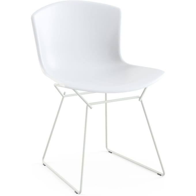 Knoll International - Bertoia Plastic Side Chair - wit - wit