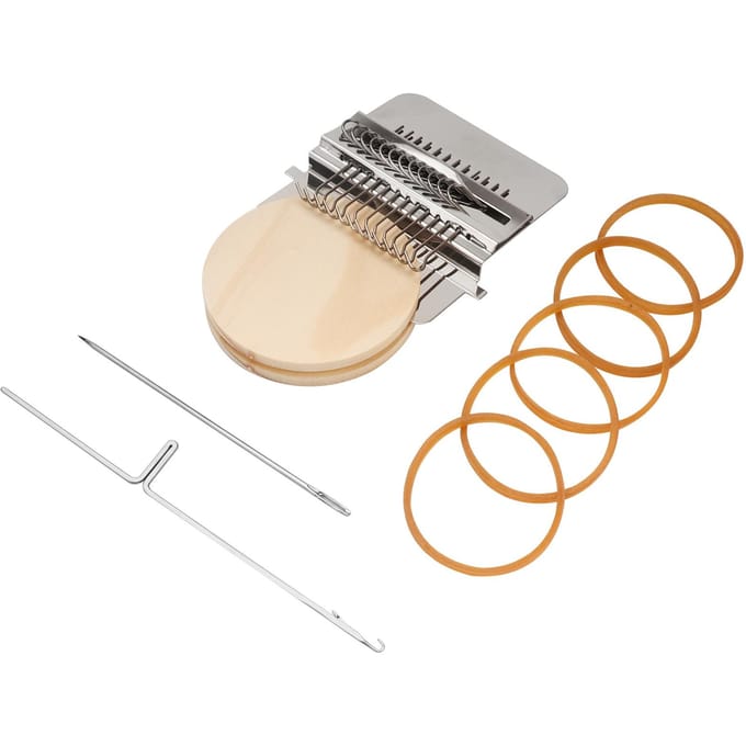 Handweefgereedschap Mini DIY Stopnaald Breimachine voor Beginners beige