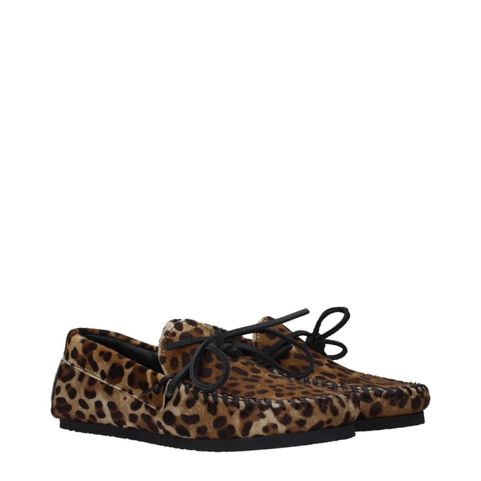 Isabel Marant Bruine Paardenhaar Instaploafers
