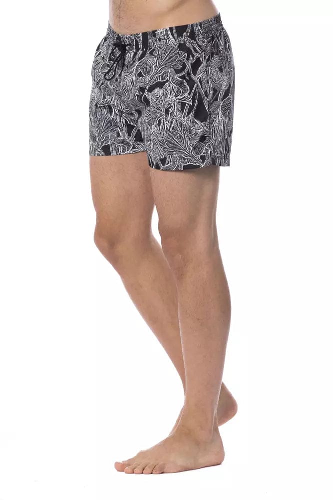 Roberto Cavalli Sport Zwarte Polyester Heren Zwemkleding