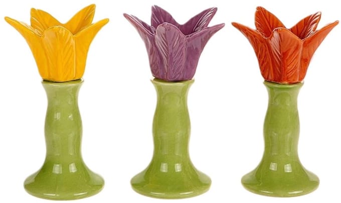 Kandelaar narcis Ø7,5xH13cm