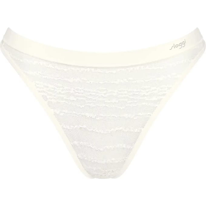 Sloggi FREE Evolve String Lace Dames Onderbroek - WIT
