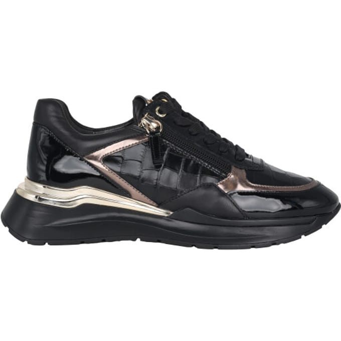 Högl 0-101307-0100 - dames sneaker - Zwart - maat 35 (EU) 2.5 (UK)