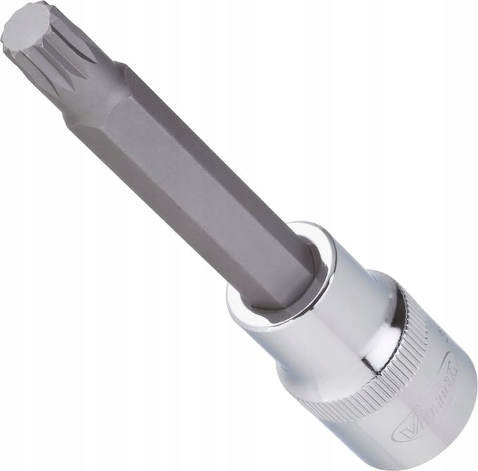 Vigor V2060 Veeltand (XZN) Dopsleutel-bitinzet 12 mm M12 1/2 (12,5 mm)