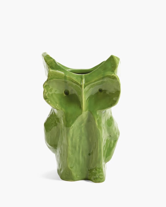 Serax Marni Midnight Creatures uil vaas D19.5cm H30cm lichtgroen