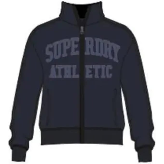 Superdry - Athletic Essentials Applique Losse Zip Track Top - Dames - Hoodies