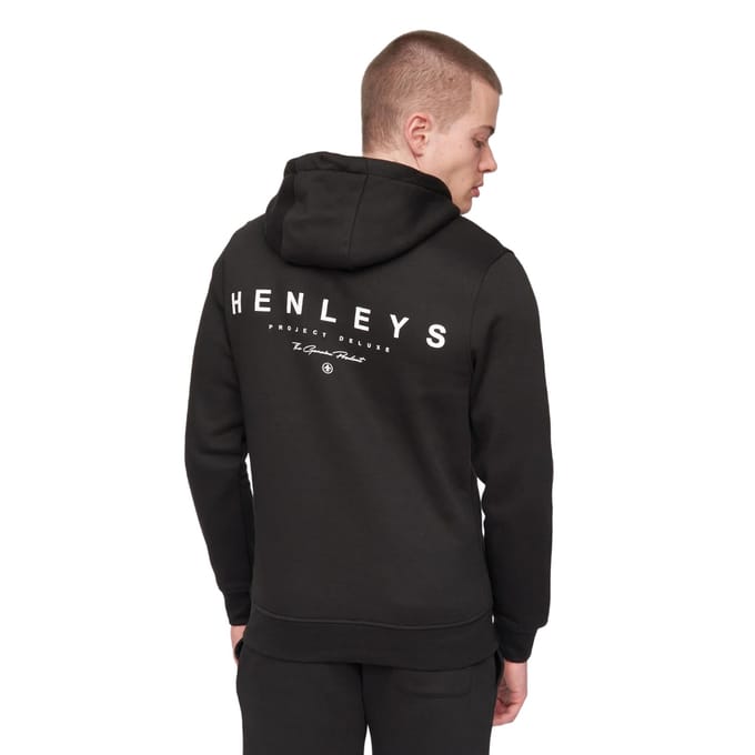 Henleys Heren Metafone Hoodie (Zwart)