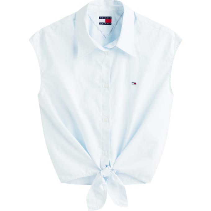 regular fit overhemdblouse van puur katoen