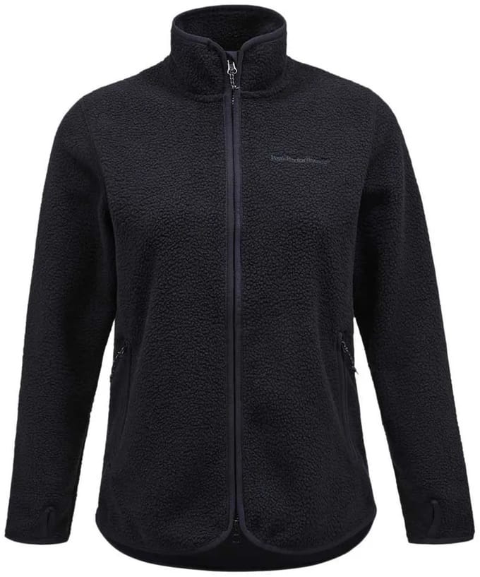 Peak Performance Pile Zip Jas - Black