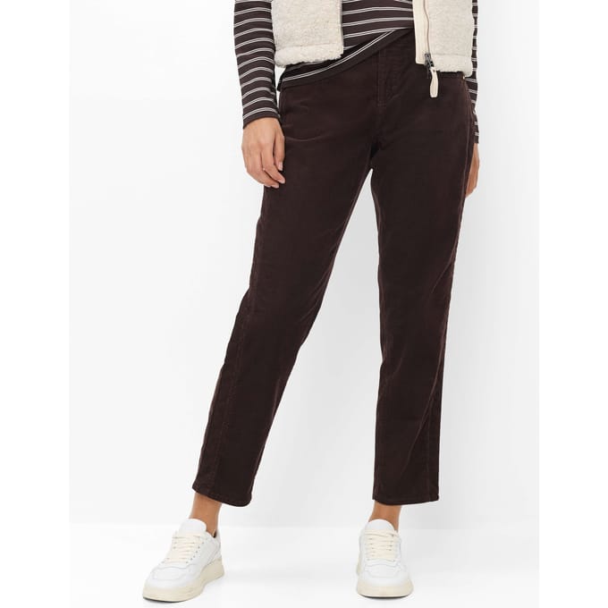 Brax Dames Jeans  Style MILEY S BRUNETTE, donkerbruin, maat 48