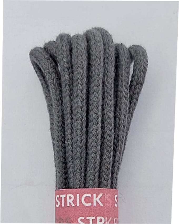 Strickers Veter - Donker Grijs - Dun Rond - Lengte 120 cm - Dikte 2,5 mm - Schoenveter