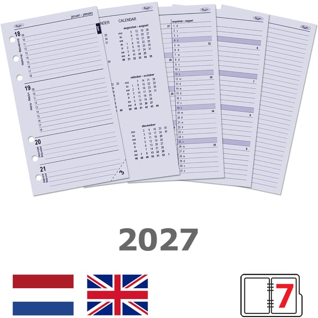 Agendavulling 2027 Kalpa Personal 7dagen/2pagina's