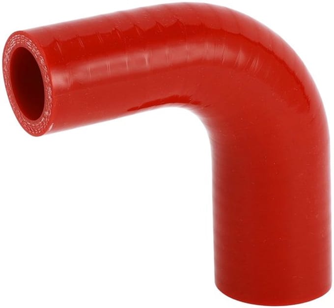 Allecto - Siliconen slang - 90 graden - Universeel - Rood