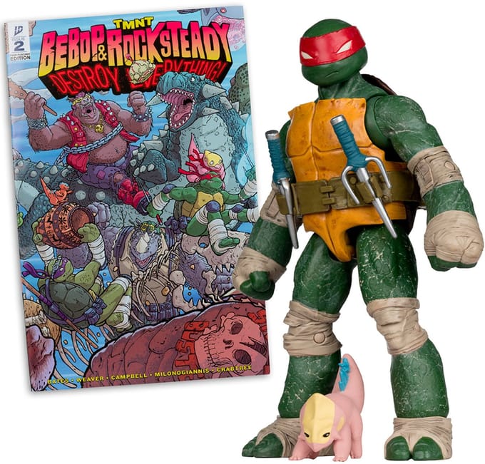 Teenage Mutant Ninja Turtles Page Punchers Action Figure Raphael 13 cm