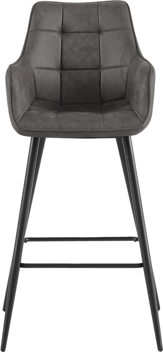 Benoa Barstoel Lucille Arm - Antraciet - set van 2