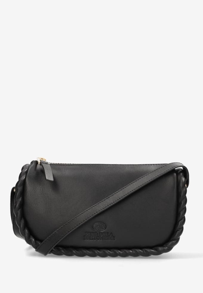 Fred De La Bretoniere - Adagio Crossbody Nappa Leather Black - Maat