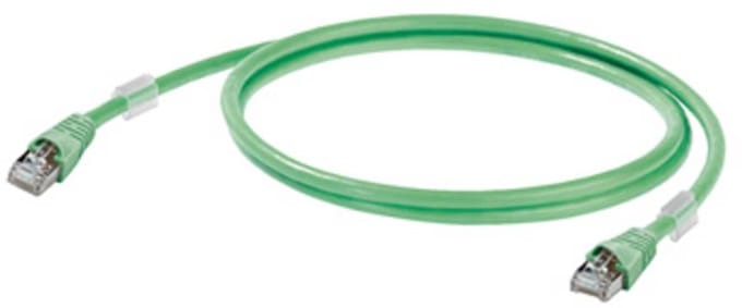 Weidmüller 1251590010 RJ45 Netwerkkabel, patchkabel CAT 6A S/FTP 1.00 m Groen UL gecertificeerd 1 stuk(s)