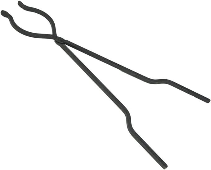 Kampvuurtang - Vuurtang - Buiten koken - Handgesmeed staal - 76 cm - Zwart