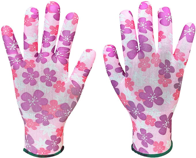 Verto Serie - Tuinhandschoenen - Polyester - Bloemenmotief - Maat 7