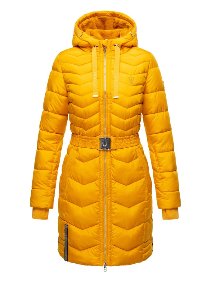 Navahoo Alpenveilchen dames winter gewatteerde jas – Warm, lang & stijlvol