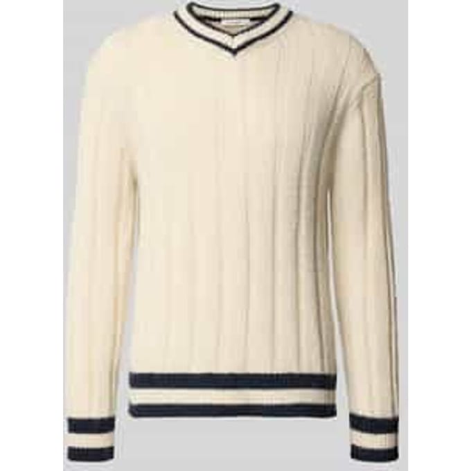 Relaxed fit gebreide pullover met wol, model 'ROY'